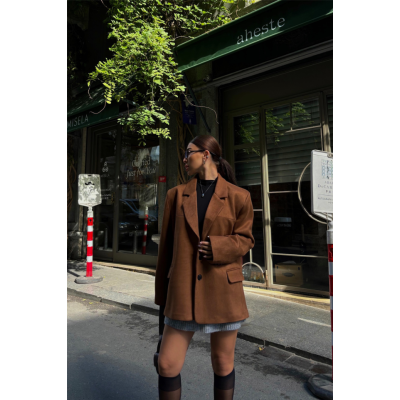 SÜET BLAZER CEKET 3 DÜĞME - Taba SÜET BLAZER CEKET 3 DÜĞME - Taba