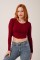 Ters Dikişli Basic Bordo Body Bluz Ters Dikişli Basic Bordo Body Bluz