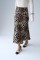 Midi Saten Etek - Leopar Midi Saten Etek - Leopar