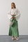 YARASA KOLLU CROP BLUZ - Beyaz YARASA KOLLU CROP BLUZ - Beyaz