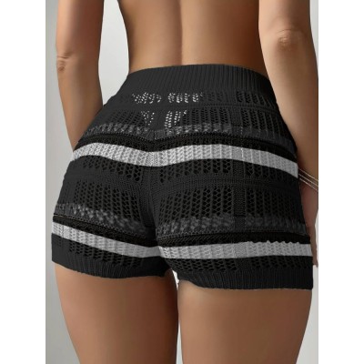 Kadın Belinden Bağlamalı Mini Triko Short Kadın Belinden Bağlamalı Mini Triko Short