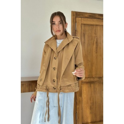 Camel Çift Katlı Kısa Ceket Camel Çift Katlı Kısa Ceket