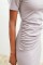 Fancy Büzgülü Midi Elbise 2695-8 Fancy Büzgülü Midi Elbise 2695-8