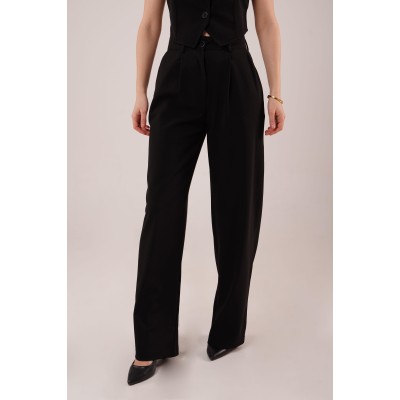 Premium Model Oturtmalı Siyah Pantolon Premium Model Oturtmalı Siyah Pantolon