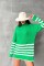 Palgen Çizgili Oversize Kazak 1195-09 Palgen Çizgili Oversize Kazak 1195-09