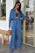 Denim Gömlek Plazzo Pantolon Takım 10163-08 Denim Gömlek Plazzo Pantolon Takım 10163-08