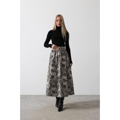 Kloş Leopar Desen Etek - Leopar Kloş Leopar Desen Etek - Leopar