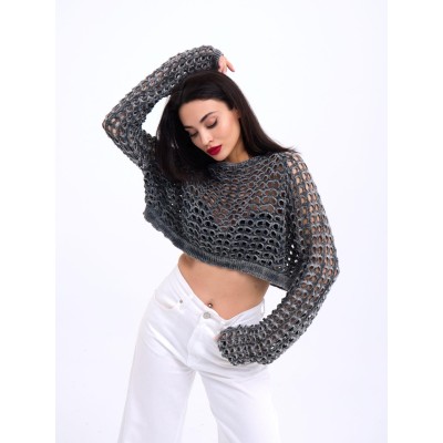3958 TRİKO FİLE BOLERO-ANTRASİT 3958 TRİKO FİLE BOLERO-ANTRASİT