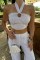 Vesna Keten Çizgili Crop Takım 9806-0025 Vesna Keten Çizgili Crop Takım 9806-0025