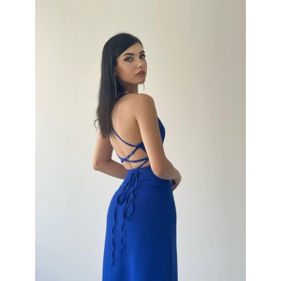 Kaitlyn Sırt Dekolteli V Yaka Yırtmaçlı Elbise Kaitlyn Sırt Dekolteli V Yaka Yırtmaçlı Elbise