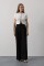 Pileli Bağcıklı Oversize Pantolon - Siyah Pileli Bağcıklı Oversize Pantolon - Siyah