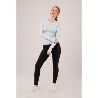 Uzun Kollu Basic Bebe Mavisi Bluz Uzun Kollu Basic Bebe Mavisi Bluz