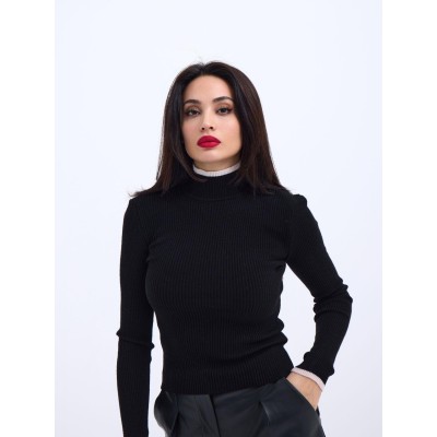 42251 TRİKO BALIKÇI FİTİLLİ KAZAK-SİYAH-EKRU 42251 TRİKO BALIKÇI FİTİLLİ KAZAK-SİYAH-EKRU