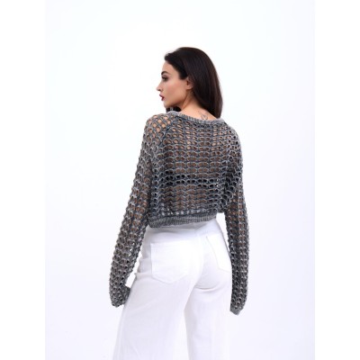 3958 TRİKO FİLE BOLERO-ANTRASİT 3958 TRİKO FİLE BOLERO-ANTRASİT