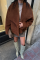 YÜN CROP KABAN - Taba YÜN CROP KABAN - Taba