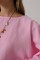 YARASA KOLLU CROP BLUZ - Pembe YARASA KOLLU CROP BLUZ - Pembe