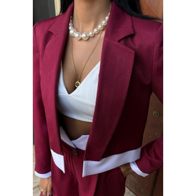 Audrey Crop Ceket Takım 10106 Audrey Crop Ceket Takım 10106