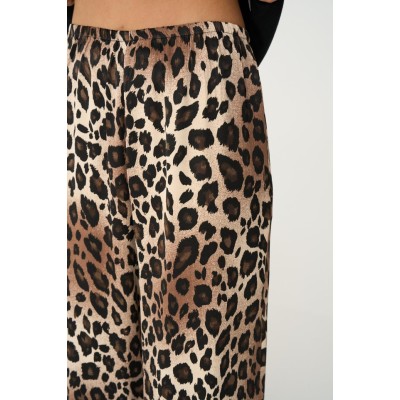 Lastikli Pantolon - Leopar Lastikli Pantolon - Leopar