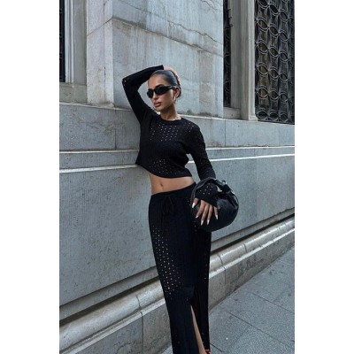 Macey Kroşe Crop Takım 9882 Macey Kroşe Crop Takım 9882
