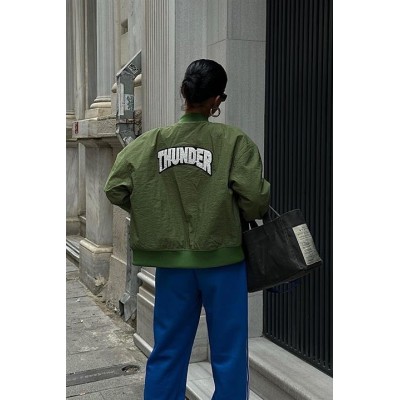 Michonne Ribanalı Bomber Ceket 7059 -08 Michonne Ribanalı Bomber Ceket 7059 -08