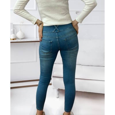 Yüksek Bel Likralı Jean Pantolon 90 Cm Yüksek Bel Likralı Jean Pantolon 90 Cm