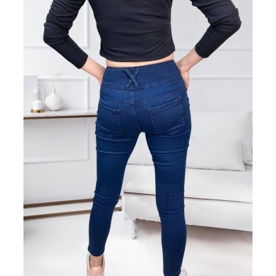 Yüksek Bel Likralı Jean Pantolon 90 Cm Yüksek Bel Likralı Jean Pantolon 90 Cm