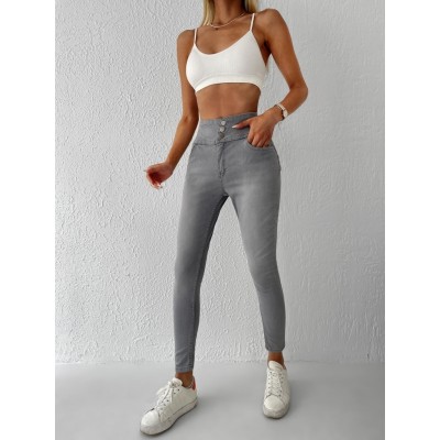 Yüksek Bel Likralı Jean Pantolon 90 Cm Yüksek Bel Likralı Jean Pantolon 90 Cm