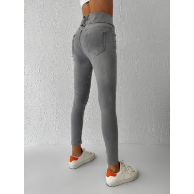 Yüksek Bel Likralı Jean Pantolon 90 Cm Yüksek Bel Likralı Jean Pantolon 90 Cm