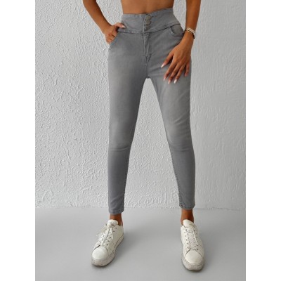 Yüksek Bel Likralı Jean Pantolon 90 Cm Yüksek Bel Likralı Jean Pantolon 90 Cm
