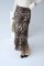 Midi Saten Etek - Leopar Midi Saten Etek - Leopar