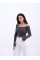 42241 TRİKO KAYIK YAKA CROP-ANTRASİT 42241 TRİKO KAYIK YAKA CROP-ANTRASİT