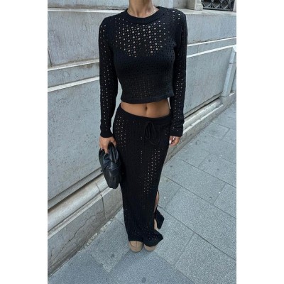 Macey Kroşe Crop Takım 9882 Macey Kroşe Crop Takım 9882