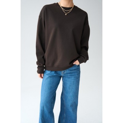 Düz SweatShirt - KAHVE Düz SweatShirt - KAHVE