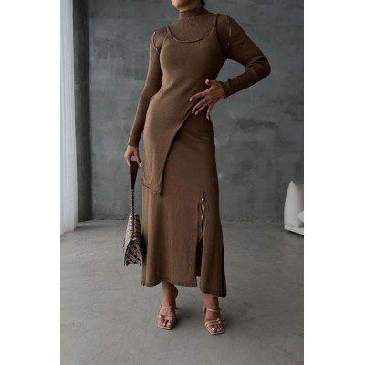 Dasha Düğme Detaylı Midi Takım9475-23 Dasha Düğme Detaylı Midi Takım9475-23