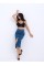 6471 DENİM MIDI SLIT SKIRT-KOYU MAVİ 6471 DENİM MIDI SLIT SKIRT-KOYU MAVİ