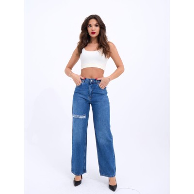 6491 DENİM WIDE LEG-MAVİ 6491 DENİM WIDE LEG-MAVİ