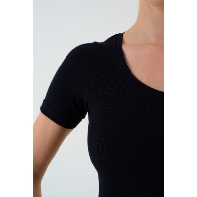Kısa Kollu T-shirt - Siyah Kısa Kollu T-shirt - Siyah