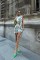 Marilyn Desenli Büzgülü Elbise 2514-13 Marilyn Desenli Büzgülü Elbise 2514-13