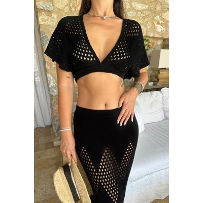 Lindsey Kroşe Crop Takım 9847 Lindsey Kroşe Crop Takım 9847