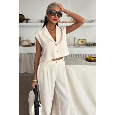 Zoe Crop Yelek Takım 9744-08 Zoe Crop Yelek Takım 9744-08