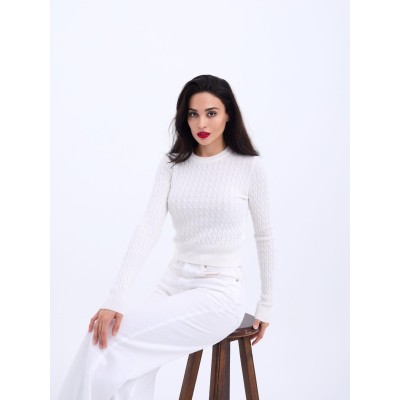 4211 TRİKO SAÇ ÖRGÜ KAZAK-EKRU 4211 TRİKO SAÇ ÖRGÜ KAZAK-EKRU