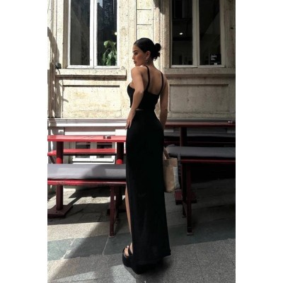 Elena Yırtmaç Detay Crop Takım 9834 Elena Yırtmaç Detay Crop Takım 9834
