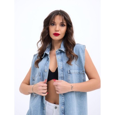 5581 KOT YELEK-MAVİ 5581 KOT YELEK-MAVİ
