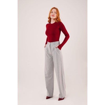 Premium Model Oturtmalı Gri Pantolon Premium Model Oturtmalı Gri Pantolon