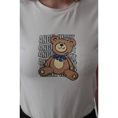 Baskı Detaylı T-shirt - Ekru Baskı Detaylı T-shirt - Ekru