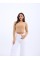 42471 TRİKO CROP KAZAK-BEJ 42471 TRİKO CROP KAZAK-BEJ