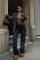 Denim Garnili Kapitone Ceket 7071 Denim Garnili Kapitone Ceket 7071