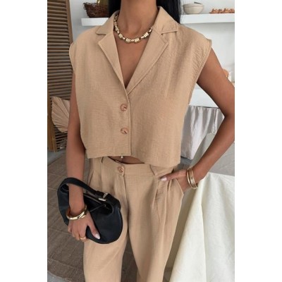 Zoe Crop Yelek Takım 9744-08 Zoe Crop Yelek Takım 9744-08