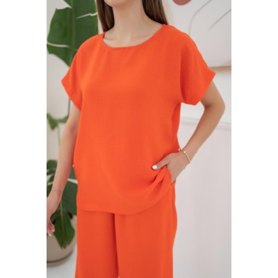 Oranj T-Shirt Ve Pantolon Takım Oranj T-Shirt Ve Pantolon Takım