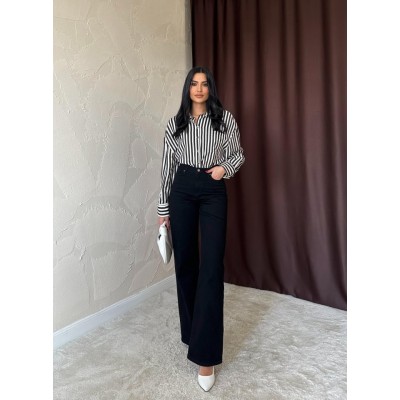 Siyah Comfy Jeans Pantolon Siyah Comfy Jeans Pantolon